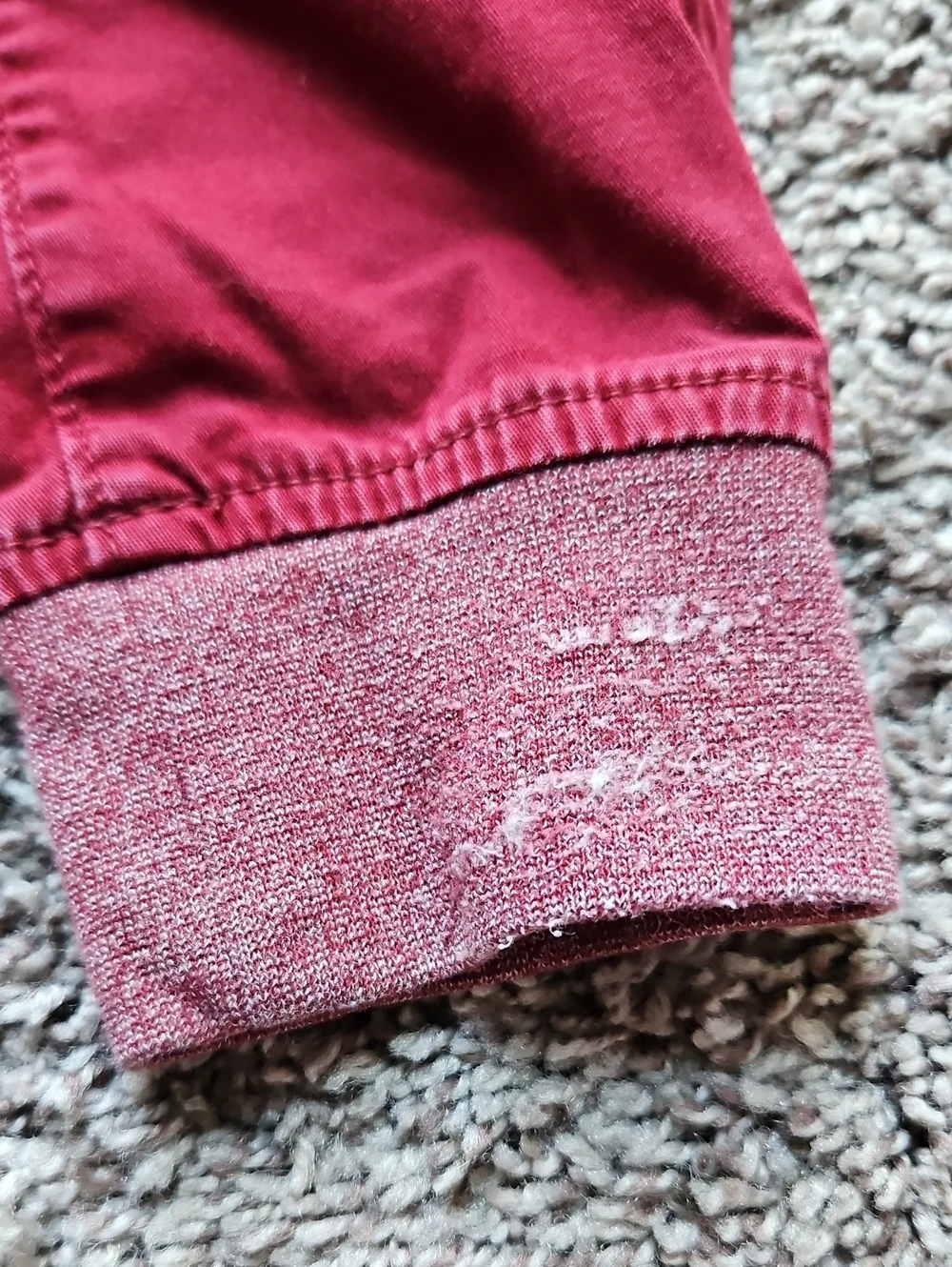 Bundle of 4 GUC Boys Pants OshKosh Carter's Cat & Jack Blue Maroon Black Size 2T